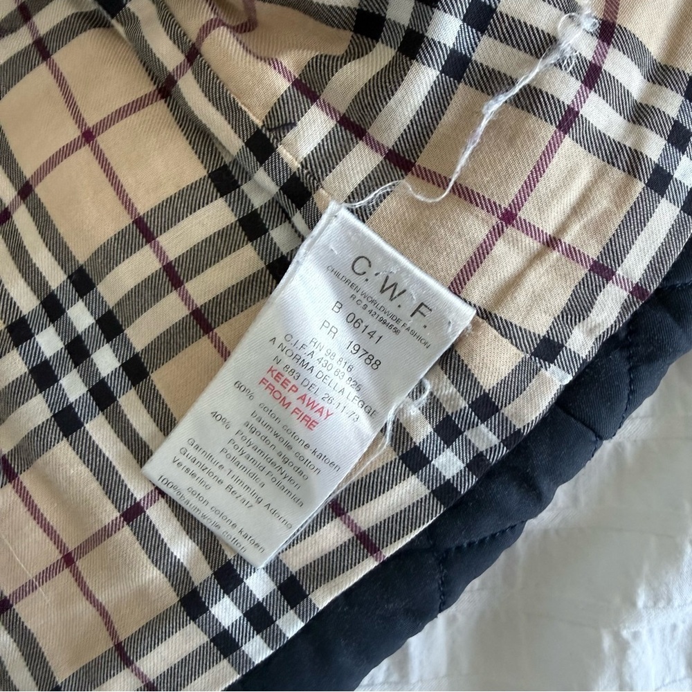 Burberry kid baby Vest jacket lightly fleeced 3T Burberry blue - Picture 2 of 2